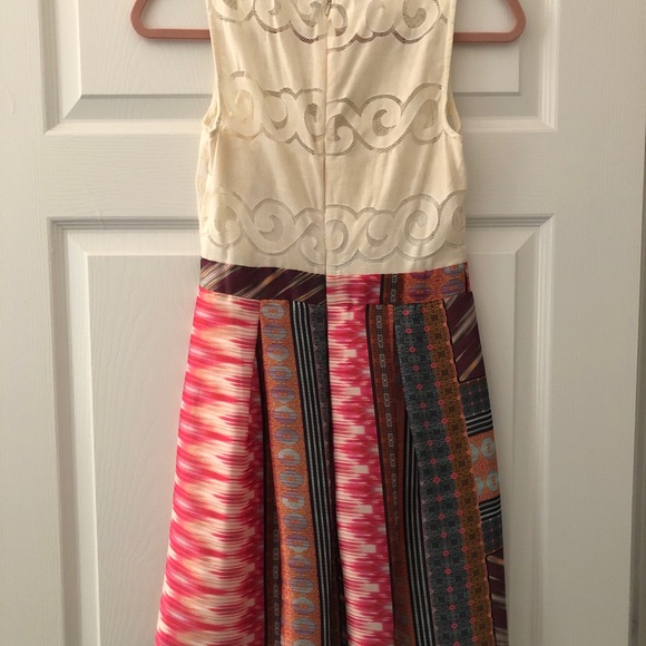 Anthropologie Weston cream and patterned dress - Picture 2 of 4